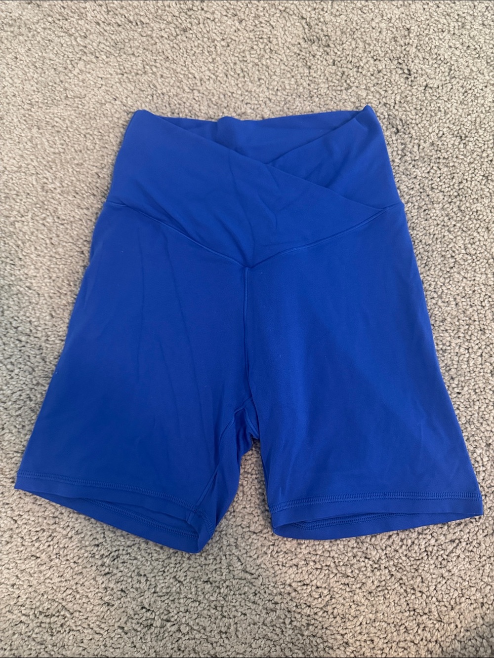 Women's High-Waist Performance Bike Shorts - Royal Blue
